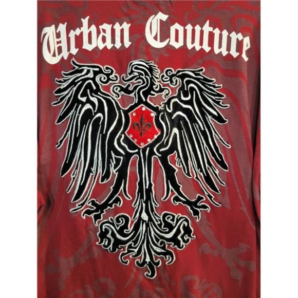 ZAM Men's T-Shirt Size 3XL Urban Couture Embroided Eagle - Picture 4 of 4